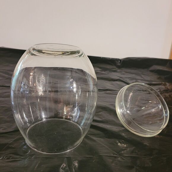 vtg Libbey Creations egg shape, terrerium apothecary, candy jar 8.25" - Picture 6 of 7